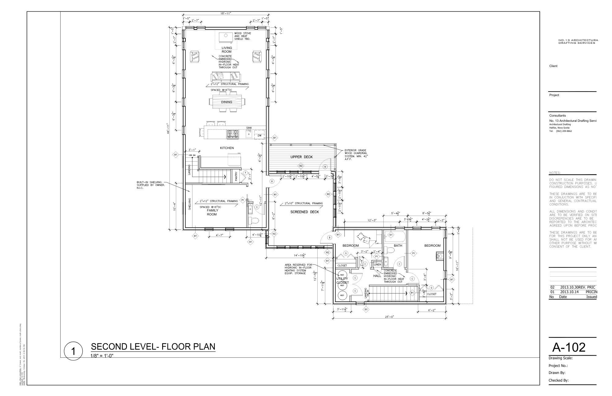 MARK &amp; KAREN NEW FLOOR PLAN SECOND LEVEL (NEW CONSTEUCTION)