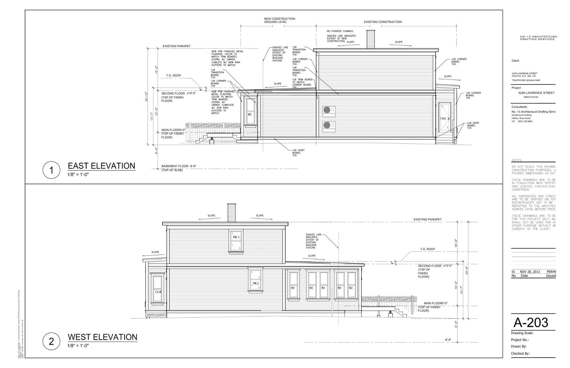 LAWERENCE STREET PROJECT-ELEVATIONS